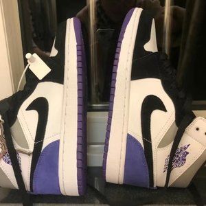 AJ Mid Black Purple